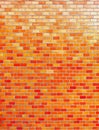 Texture of orange brick wall, architectural surface Royalty Free Stock Photo