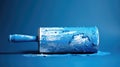texture paint roller blue Royalty Free Stock Photo