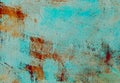 The texture of the paint smear background colorful abstract acrylic plaster brush print art interior design orange turquoise white Royalty Free Stock Photo