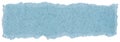 Fiber Paper Texture - Pastel Blue with Torn Edges Royalty Free Stock Photo