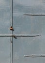 Texture, pattern, background. Old doors painted with black paint Royalty Free Stock Photo