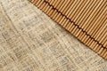 The texture and pattern of canvas and japanese mat background