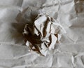 Texture and pattern of a crumbled brown paper Royalty Free Stock Photo