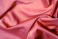 Texture, pattern. Drawing. Silk fabric is red. This is an excellent quality silk, woven from the filaments of double cocoons orig Royalty Free Stock Photo