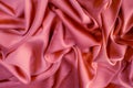 Texture, pattern. Drawing. Silk fabric is red. This is an excellent quality silk, woven from the filaments of double cocoons orig Royalty Free Stock Photo