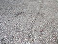 the texture and pattern of gravel or small cobblestone roads Royalty Free Stock Photo