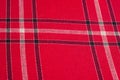 texture, pattern. Scottish tartan pattern. Red and black wool p Royalty Free Stock Photo