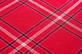 texture, pattern. Scottish tartan pattern. Red and black wool p Royalty Free Stock Photo