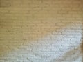 The Texture and Pattern of White  Brick Wall for Background Royalty Free Stock Photo