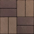 Texture paving stone. Seamless. Fragment. Brown color