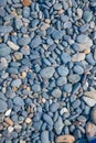 the texture of pebbles on the black sea Royalty Free Stock Photo