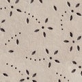 Texture of perforated genuine leather, embossed floral pattern. Modern background Royalty Free Stock Photo