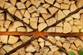 Texture, pile of chopped wood.Village, your home, cottage Royalty Free Stock Photo