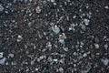 Texture of a pile of gravel on top Royalty Free Stock Photo