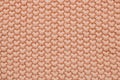 Texture of pink big wool knit. Top view. Royalty Free Stock Photo