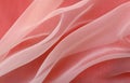 Texture pink organza fabric