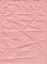 Texture of pink paper with messy rumples