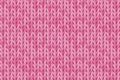 Texture of pink wool knit. Seamless knitted background. Vector illustration of knitwear for background, wallpaper, wrapping paper