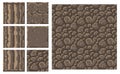 Texture for platformers pixel art vector - brick stone wall column block