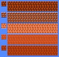 Texture for platformers pixel art vector - brick wall