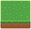 Texture for platformers pixel art vector - ground