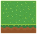 Texture for platformers pixel art vector - ground