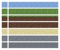 Texture for platformers pixel art vector - mud grass stone ground tile