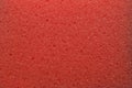The texture of the porous surface of the sponge is red. Royalty Free Stock Photo
