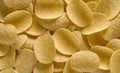 Texture of potato chips closeup Royalty Free Stock Photo