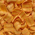 Texture of potato chips closeup Royalty Free Stock Photo