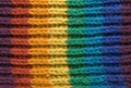 Texture of rainbow scarf