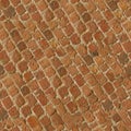 Texture red brick pavement. High resolution Royalty Free Stock Photo