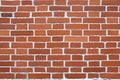 Texture red brick wall. Background from new brown bricks with white Royalty Free Stock Photo