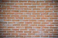 Texture red bricks wall background of old vintage Royalty Free Stock Photo