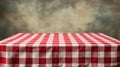 texture red checkered tablecloth Royalty Free Stock Photo