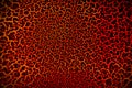 Texture of red glowing lava