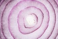 Texture red onion. Slices of red onion close-up Royalty Free Stock Photo