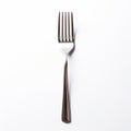 Texture-rich Fork On White Background: A Rob Liefeld Inspired Design