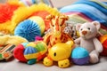 texture-rich toys for children with sensory processing disorder Royalty Free Stock Photo