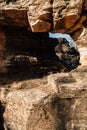 Texture of rock at Jukseoru Pavilion in Samcheok, Korea