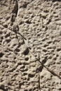 Texture rough brown gray surface of an old cement wall with cracks, patterns and divorces Royalty Free Stock Photo