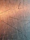 texture of ruined copper surface Royalty Free Stock Photo