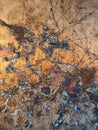 texture of ruined copper surface Royalty Free Stock Photo