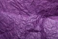 Texture rumpled paper lilac color flat background