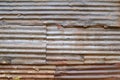Texture 4242 - rusty corrugated sheet Royalty Free Stock Photo