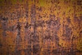 Texture of rusty metal from an abandoned factory. Russia Moscow Royalty Free Stock Photo