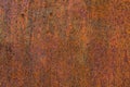 Texture of rusty metal on an old metal door to the garage Royalty Free Stock Photo