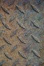 Texture of rusty tread plate Royalty Free Stock Photo