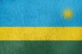 Texture of Rwanda flag Royalty Free Stock Photo