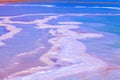 The texture of the salty shore of the Dead Sea Royalty Free Stock Photo